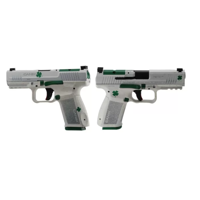 Canik METE SF 9mm, 4.19" Barrel, Get Lucky 4 Leaf Clover Cerakote, Optic Ready, 15rd