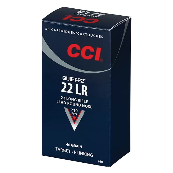 CCI 960 Target & Plinking Quiet-22 22 LR 40 gr Lead Round Nose (LRN) 50 Bx - Dirty Bird Industries CCI 960 Target & Plinking Quiet-22 22 LR 40 gr Lead Round Nose (LRN) 50 Bx - Dirty Bird Industries