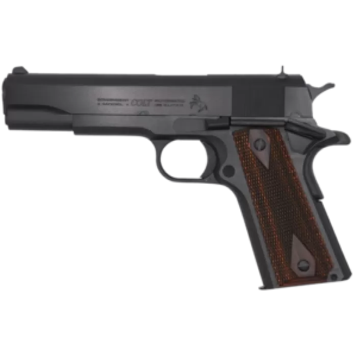 Colt Mfg O1911C38RB Government  38 Super 9+1 5" National Match Barrel, Blued Carbon Steel Serrated Slide, Blued Carbon Steel Frame w/Beavertail