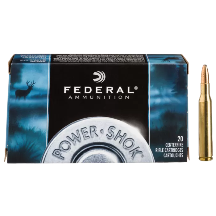 Federal Premium Power-Shok 7mm Mauser 175 Grain Jacketed Soft-Point Centerfire Rifle Ammo Federal Premium Power-Shok 7mm Mauser 175 Grain Jacketed Soft-Point Centerfire Rifle Ammo