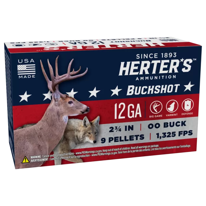 Herter's Hunting Buckshot Shotgun Shells - 12 Gauge - 2.75