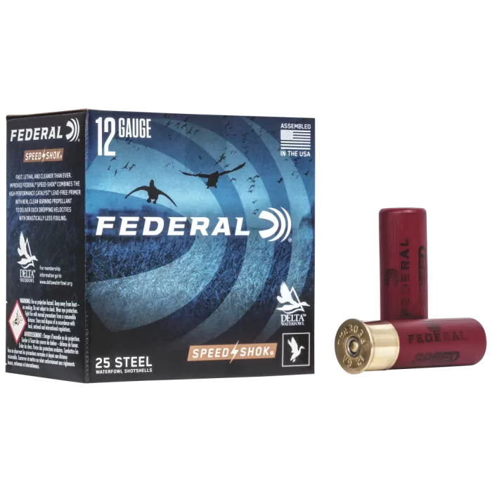 Federal Premium Speed-Shok Waterfowl Load Shotshells - 3 Shot - 1-3/8 oz. - 12 ga. - 250 Rounds Federal Premium Speed-Shok Waterfowl Load Shotshells - 3 Shot - 1-3/8 oz. - 12 ga. - 250 Rounds