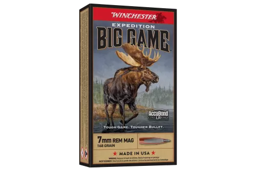 Winchester Expedition Big Game Long Range 7mm Remington Magnum 168 Grain AccuBond LR Centerfire Rifle Ammo