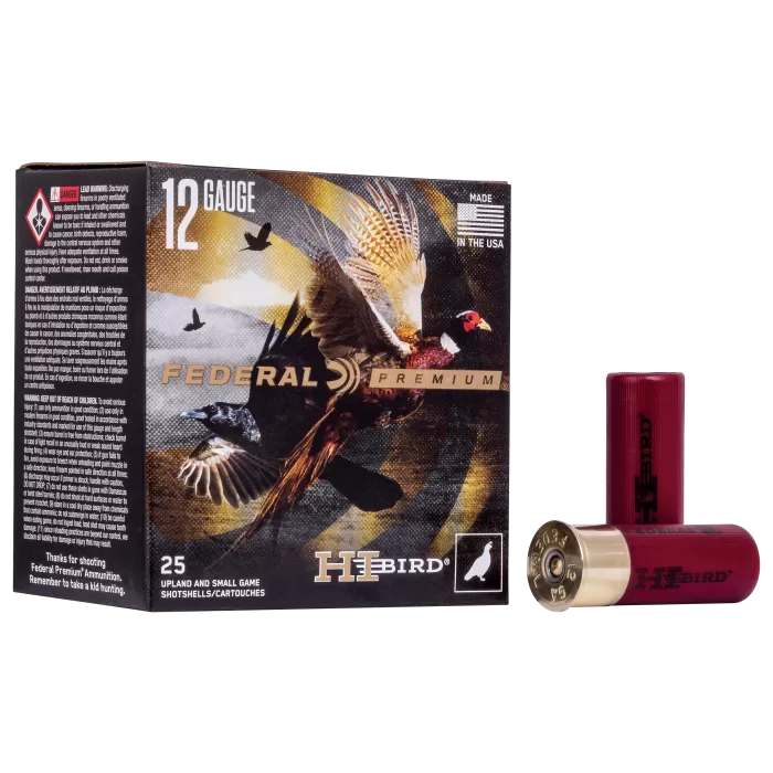 Federal Premium Hi-Bird 12-Ga. Shotshells - 12-Gauge - #6 Shot - 2.75