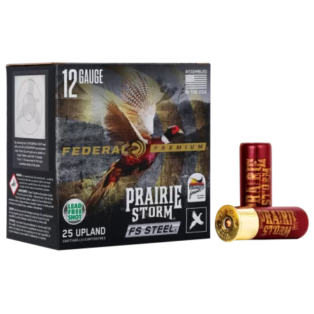 Federal Premium Prairie Storm FS Steel Upland Shotshells - 12 Gauge - #3 - 2.75'' - 250 Rounds