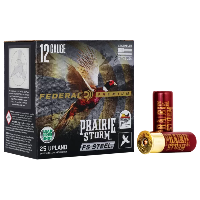 Federal Premium Prairie Storm FS Steel Upland Shotshells - 12 Gauge - #3 - 2.75'' - 250 Rounds