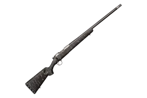 Christensen Arms Ridgeline Bolt-Action Rifle - 7mm Remington Magnum - Stainless Steel - Black w/Gray Webbing