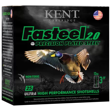 Kent Fasteel 2.0 Precision Plated Steel Shotgun Shells - 12 Gauge - 2 - 3.5'' - 250 Rounds