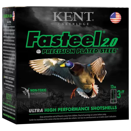 Kent Fasteel 2.0 Precision Plated Steel Shotgun Shells - 12 Gauge - 3 - 3'' - 250 Rounds