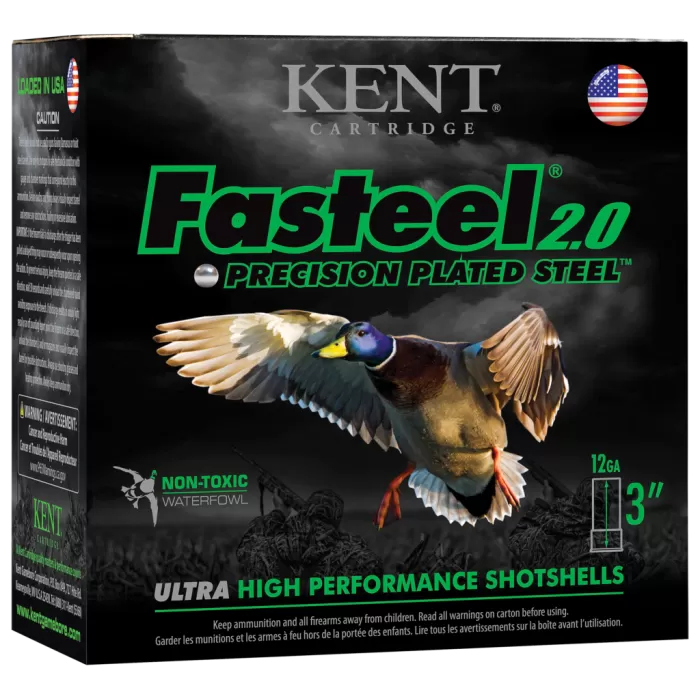 Kent Fasteel 2.0 Precision Plated Steel Shotgun Shells - 12 Gauge - 3 - 3'' - 250 Rounds
