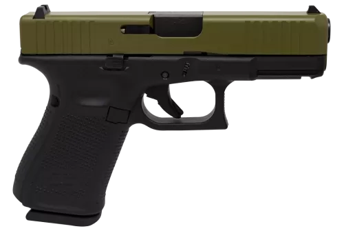 GLOCK 19 Gen5 Semi-Auto Pistol - 9mm - Bazooka Green - 15 Rounds
