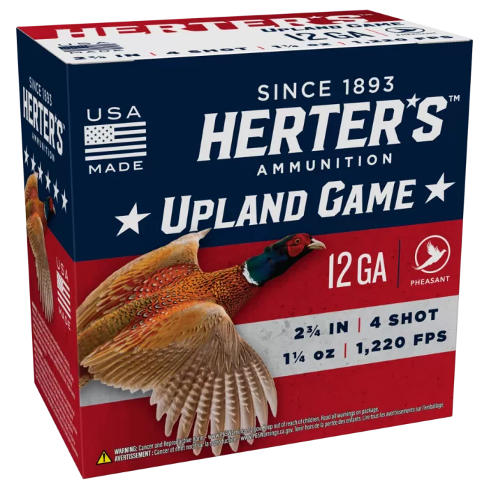 Herter's Pheasant Shotgun Shells - 12 Gauge - HRTP124 - 25 Rounds