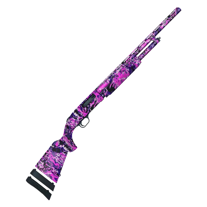 Mossberg 500 Compact Bantam Pump-Action Shotgun In Muddy Girl Wild Camo Mossberg 500 Compact Bantam Pump-Action Shotgun In Muddy Girl Wild Camo