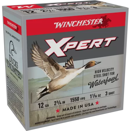 Winchester Super-X Xpert Hi-Velocity Waterfowl Steel Shotshells - 12 Ga. - #3 Shot - 250 Rounds