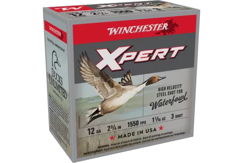 Winchester Super-X Xpert Hi-Velocity Waterfowl Steel Shotshells - 12 Ga. - #3 Shot - 250 Rounds