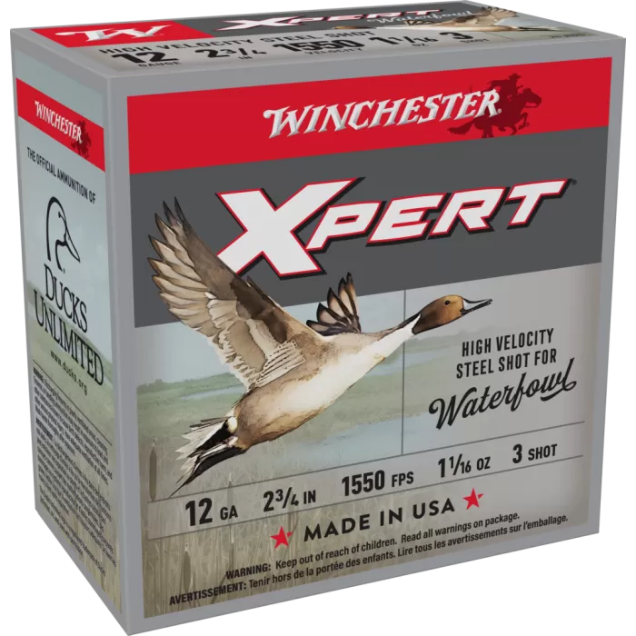 Winchester Super-X Xpert Hi-Velocity Waterfowl Steel Shotshells - 12 Ga. - #3 Shot - 250 Rounds