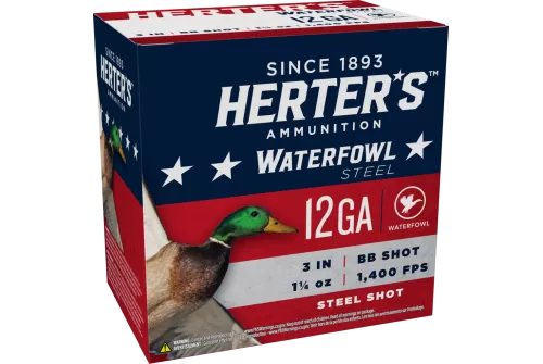 Herter's Waterfowl Steel Shotgun Shells - HRTW123HBB - 25 Rounds