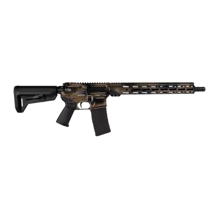 Shark Coast Tactical SCC101969ABRZ Anime-15  5.56 NATO 30+1 16" Black Nitride Threaded Barrel, Bronze Cerakote Aluminum Receiver w/Picatinny Rail, M-LOK Handguard, Magpul Collapsible Black Polymer Sto