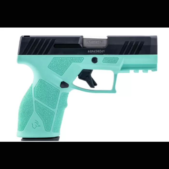 Taurus GX2 3.38" 9MM Pistol W/ (2)13rd Mags, Cyan/Black