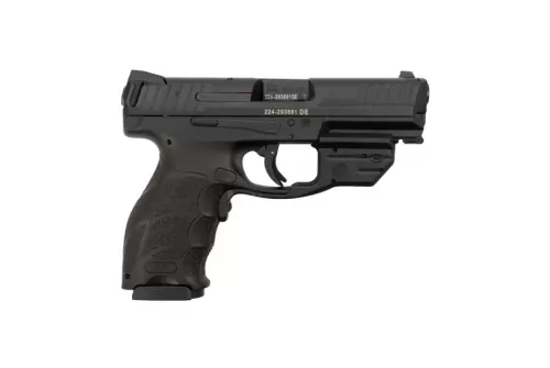 HK VP9-B 9mm Pistol 17rd 4.1" Push Button w/ Green Laserguard - 81000382