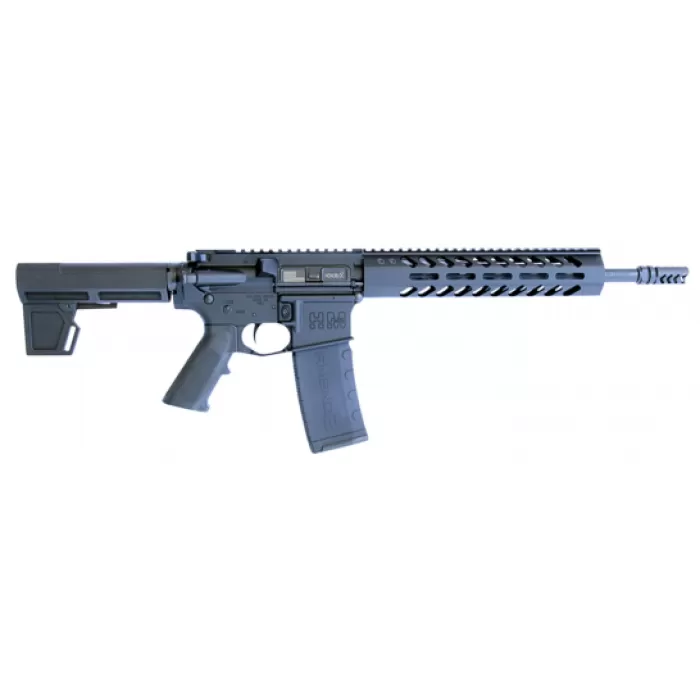 HM Defense Raider M5 .223 Rem/5.56 Pistol, Hardcoat Anodized Black - HMP15F-MB-556 HM Defense Raider M5 .223 Rem/5.56 Pistol, Hardcoat Anodized Black - HMP15F-MB-556