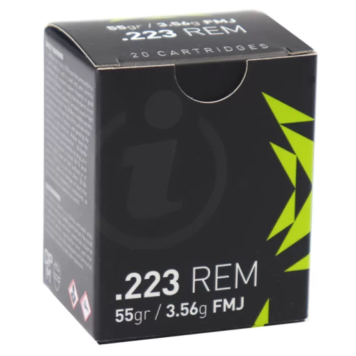 Igman .223 55 grain FMJ 20 round box Igman .223 55 grain FMJ 20 round box