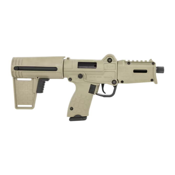 Kel-Tec SUB SDP 9mm 17rd 6" Threaded Barrel, Polymer Receiver Picatinny Rail, Polymer Folding  Brace, Polymer Grip