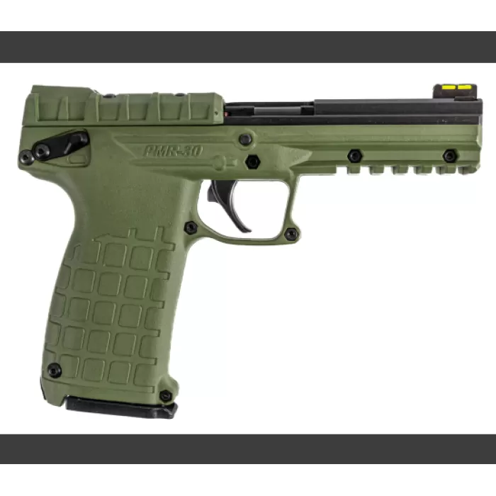 Kel-Tec Kel-Tec Pmr-30, .22 Mag, 4.3" Barrel, Fiber Optic, Army Green, Psa Only, 30-Rd PMR30BARG Kel-Tec Kel-Tec Pmr-30, .22 Mag, 4.3" Barrel, Fiber Optic, Army Green, Psa Only, 30-Rd PMR30BARG