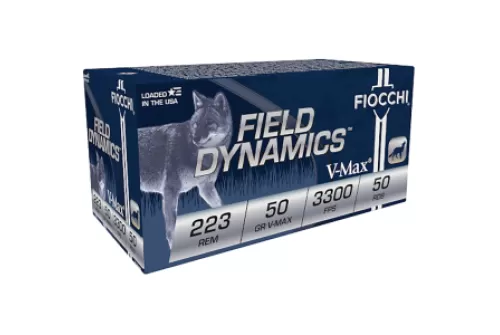 223 Rem - 50 Grain V-MAX Polymer Tip - Fiocchi - 1000 Rounds