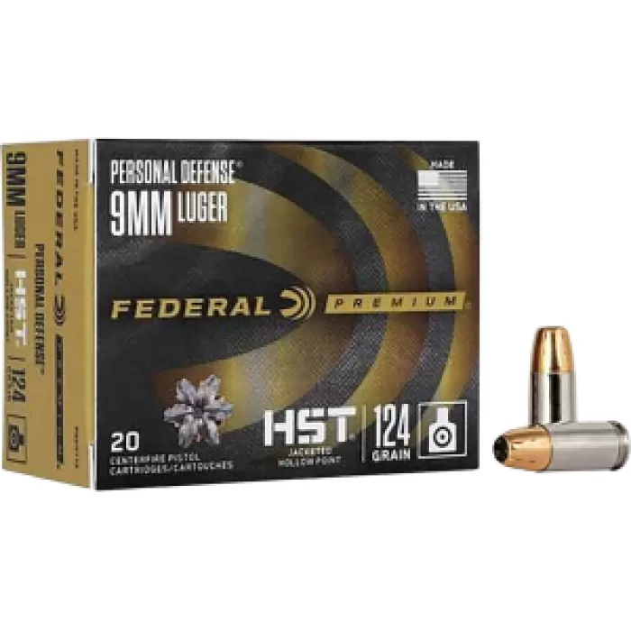9mm - 124 Grain HST JHP - Federal Premium - 200 Rounds
