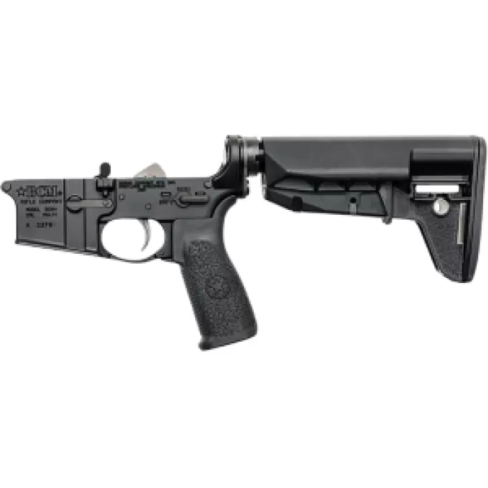 AR-15 Complete Widebody Lower Receiver With MOD-2-SOPMOD Stock - Black Stock, Synthetic