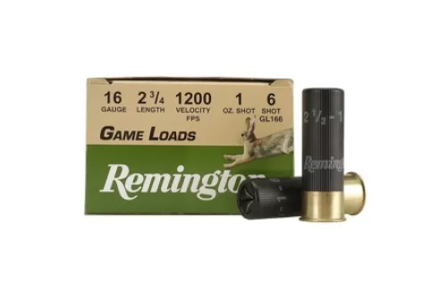Remington Game Load 16 Gauge Ammo 2-3/4