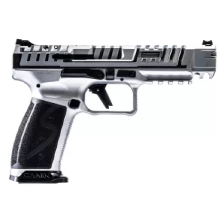 Canik SFx Rival-S Chrome 9mm 5in Semi-Auto Handgun, 18rd - HG7010C-X