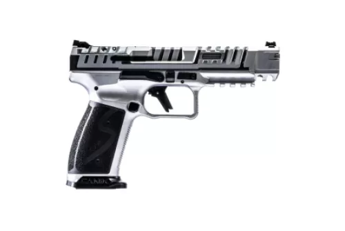 Canik SFx Rival-S Chrome 9mm 5in Semi-Auto Handgun, 18rd - HG7010C-X