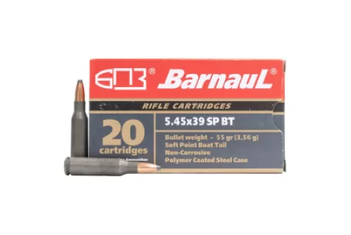BARNAUL AMMO 5.45x39 55Gr SPBT Polycoated Steel Case 20rd