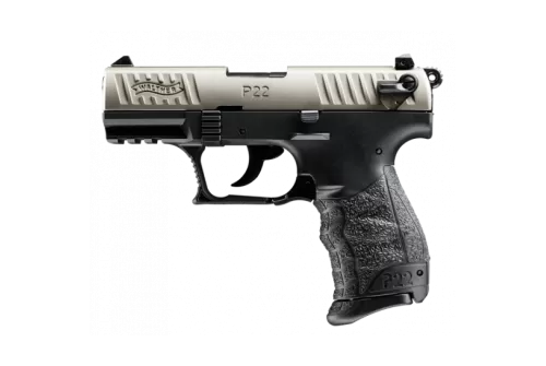 WALTHER P22QD .22LR 3.4in 10rd Nickel Semi-Automatic Pistol (5120325)