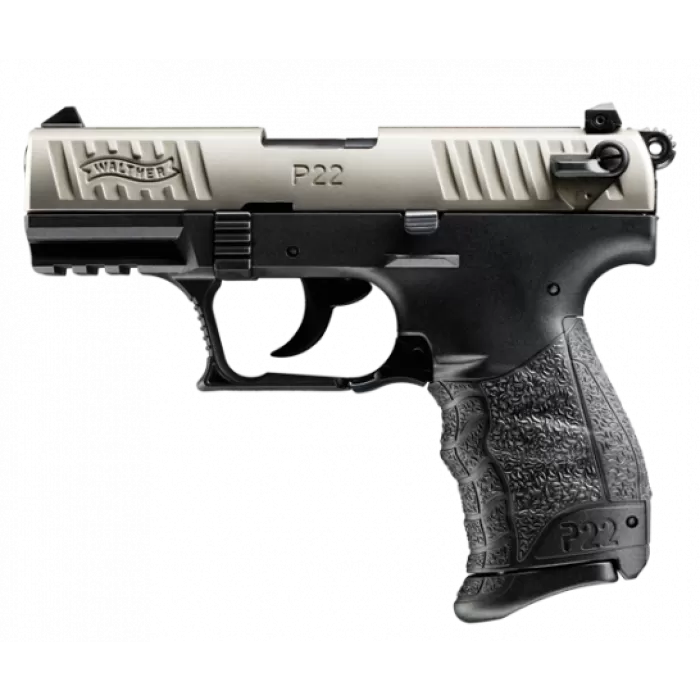 WALTHER P22QD .22LR 3.4in 10rd Nickel Semi-Automatic Pistol (5120325) WALTHER P22QD .22LR 3.4in 10rd Nickel Semi-Automatic Pistol (5120325)