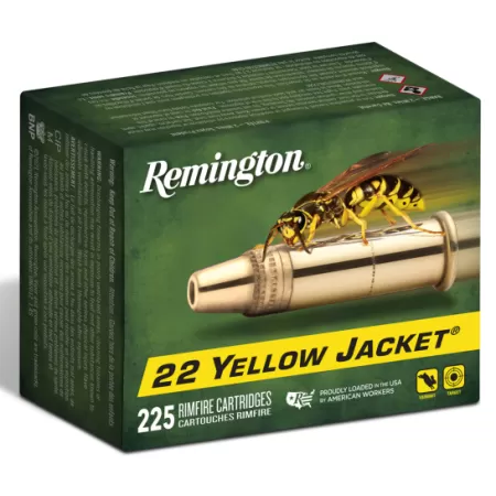 Remington Yellow Jacket Brass .22 LR 33-Grain 225-Rounds TCHP