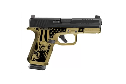 Ruger RXM Limited Edition Don Wick OR 4" 9mm (2)15rd Pistol, Gold - 19400-DWICK