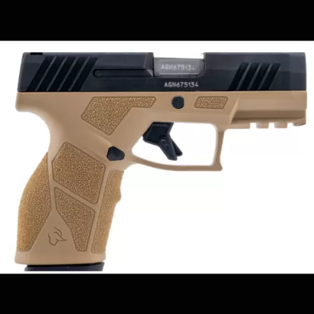 Taurus GX2 3.38" 9MM Pistol w/ (2)13rds Mags, Tan/Black