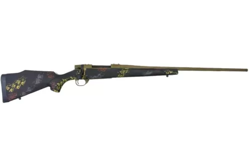 Weatherby Vanguard, 30-06 Springfield 24" 5+1 Patriot Brown Cerakote Black w/Rust Brn, Smoke & Stone Sponge