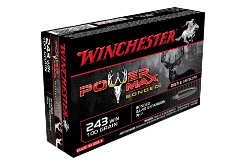 Winchester 243 100gr PowerMax Bonded Ammunition 20rds - X2432BP
