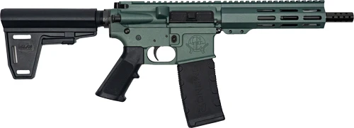 Great Lakes Firearms AR15 5.56mm, 7.5" Barrel, Pistol Brace, 30 rnd - Green [MPN:GL15223PB CHG]