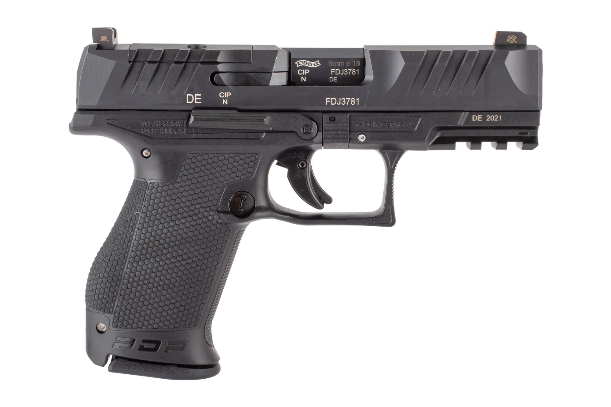 Walther PDP Compact 9mm Optic Ready Pistol - Tritium Sights - 15 Round - 4