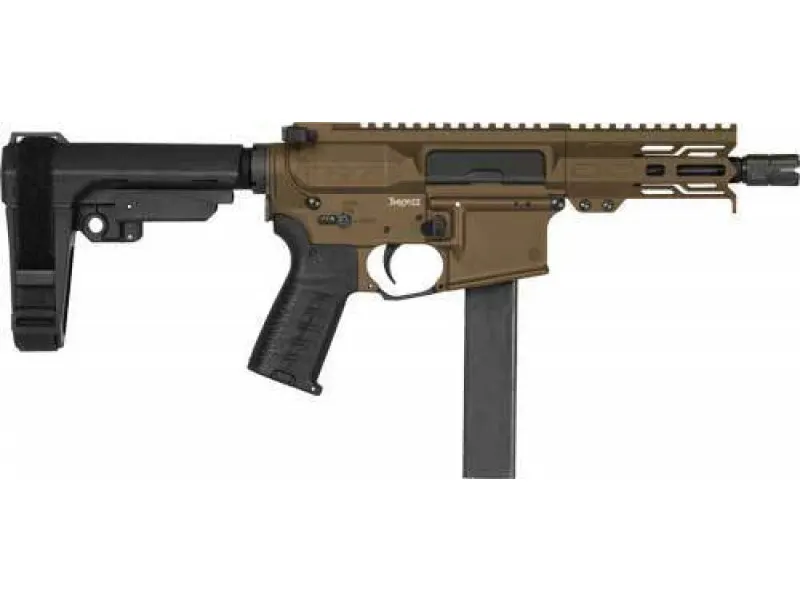 CMMG PISTOL BANSHEE MK9 9MM 5" SMG 32RD RIPBRACE MID. BRONZE 91A17BA-MB
