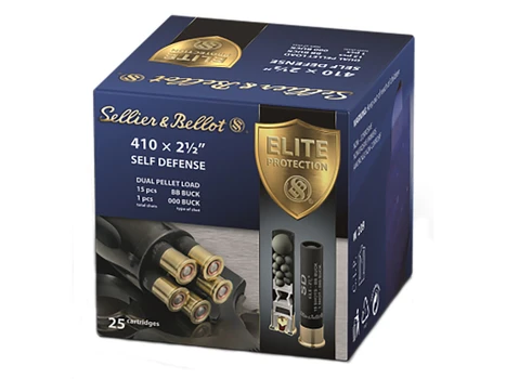 Sellier & Bellot SB410SDA .410 Gauge 2.5in 000 Buck Shot, 25 Rounds