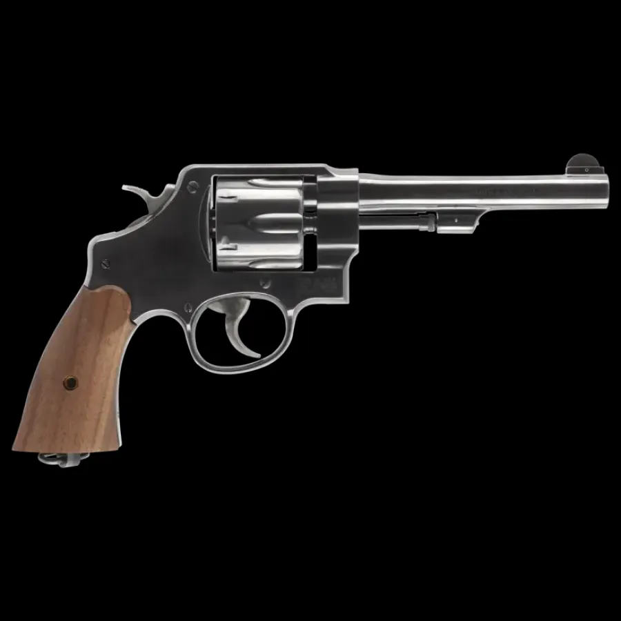 Smith & Wesson 14057 Model 1917 Blued, .45 ACP, 5.5 Barrel, 6 Round, DA/SA, Walnut Grips (No Lock)