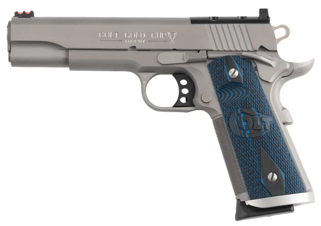 Colt GOLD CUP TROPHY 9MM, 5" Barrel, Optic Ready, Shooter's Model, 9 rnd - Satinless [MPN:ZO5072XEOR]