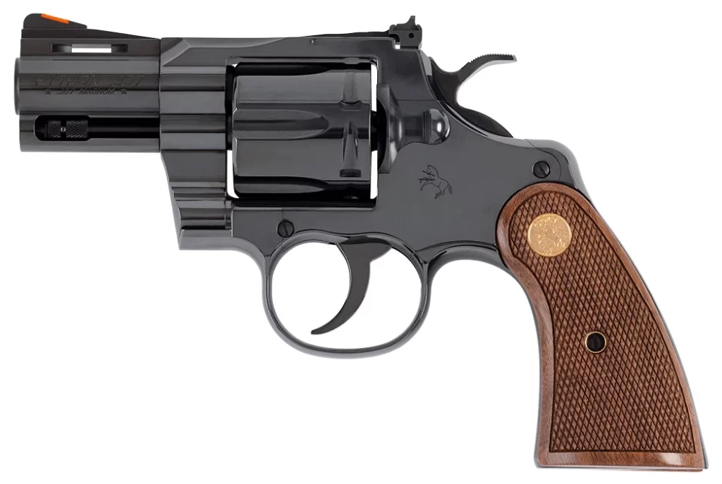 COLT PYTHON .357 MAG, 2" Barrel, Shooter's Model, 6 rnd - Blued [MPN:ZPYTHONBP2WTS]