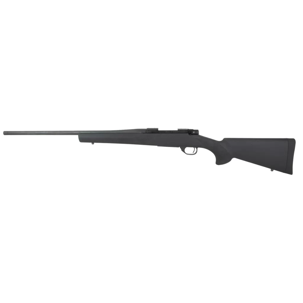 Howa 1500 Hogue 25 Creedmoor 5rd, 22" Matte Black Threaded Steel Barrel & Aluminum Drilled & Tapped Receiver, Black Hogue OverMolded Synthetic Stock